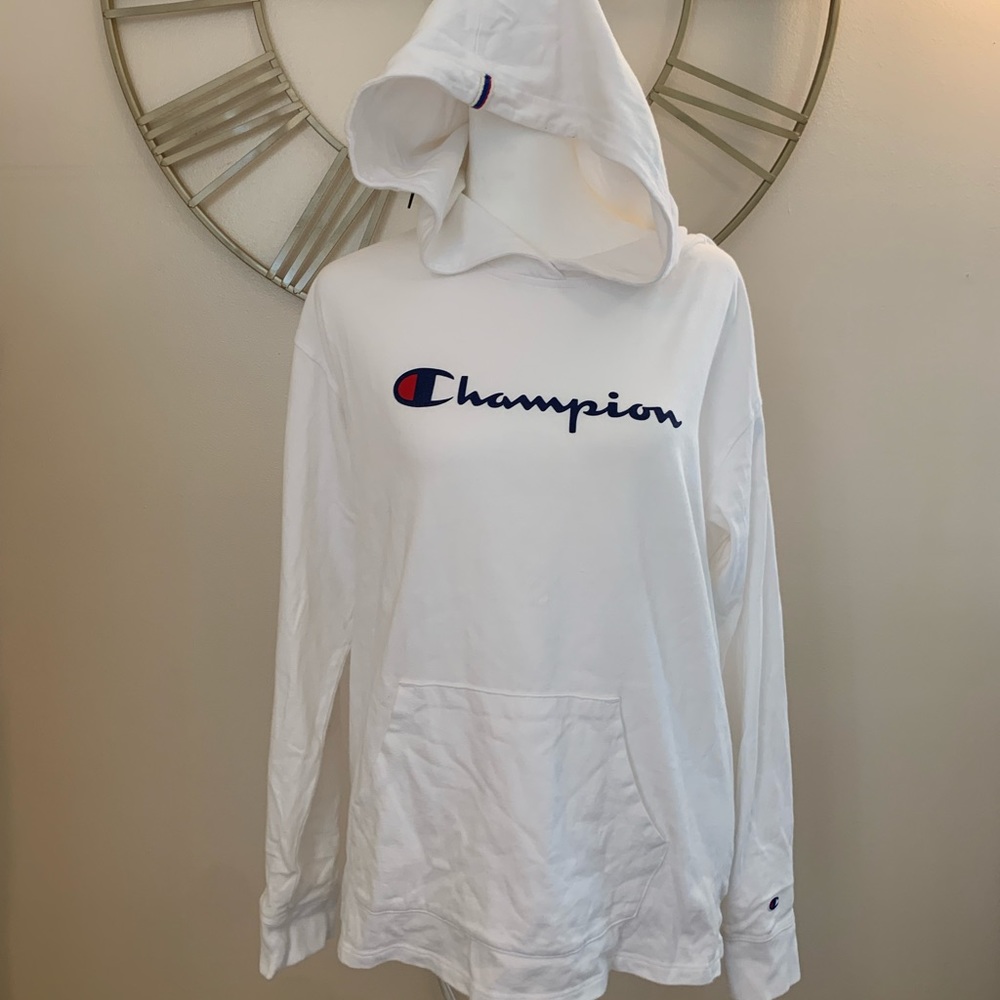 💭White Champion Hoodie💭